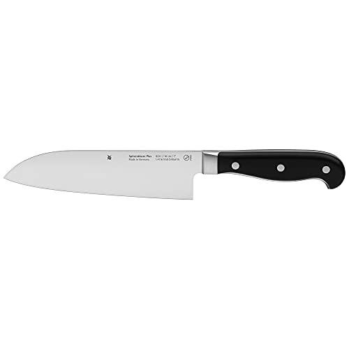 WMF Santoku Chef's Knife Spitzenklasse Plus Length 32 cm Blade Length 18 cm Performance Cut Made in Germany Forged Special Blade Steel Seamlessly Riveted Plastic Handle - Sales4U