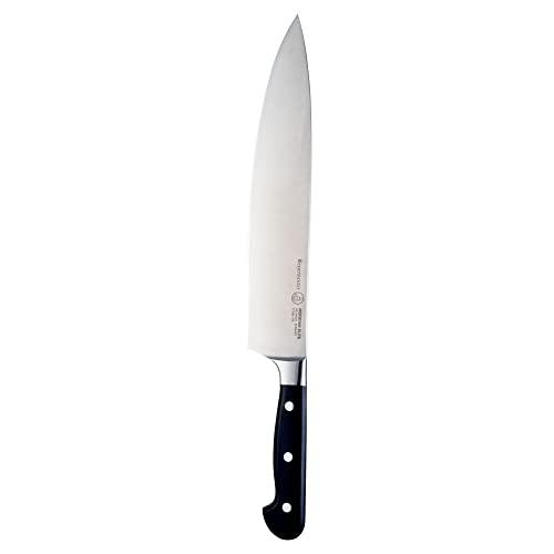 Messermeister Meridian Elite 10” Stealth Chef’s Knife - Fine German Steel Alloy Blade - Rust Resistant & Easy to Maintain - Sales4U