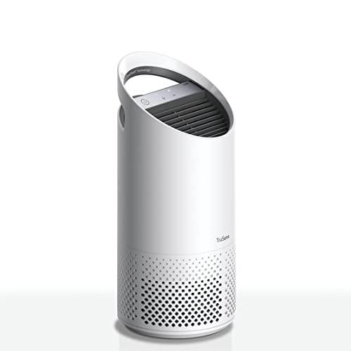 TruSens Air Purifier with UV-C Light + HEPA Filtration | Small | Portable Handle | Simple Touch | Speed Control | Whisper Mode | White - Sales4U