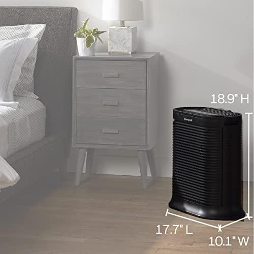 Honeywell HPA200 HEPA Air Purifier for Large Rooms - Microscopic Airborne Allergen+ Reducer, Cleans Up To 1500 Sq Ft in 1 Hour - Wildfire/Smoke, Pollen, Pet Dander, and Dust Air Purifier – Black - Sales4U