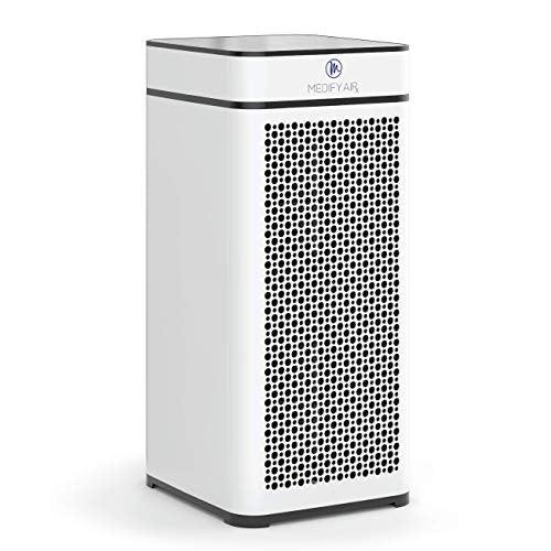 Medify MA-40-UV Air Purifier with True HEPA H14 Filter + UV Light | 840 sq ft Coverage | for Allergens, Wildfire Smoke, Dust, Odors, Pollen, Pets | Quiet 99.9% Removal to 0.1 Microns | White, 1-Pack - Sales4U