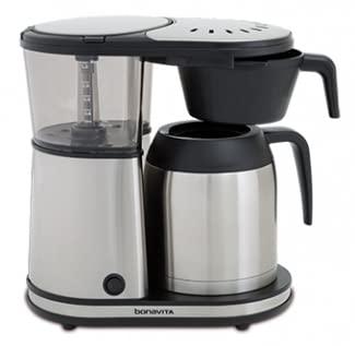 Bonavita Connoisseur 8 Cup Drip Coffee Maker Machine, One-Touch Pour Over Brewer w/ Thermal Carafe, Hanging Filter Basket, SCA Certified, 1500 Watt, BPA Free, Stainless Steel, BV1901TS - Sales4U