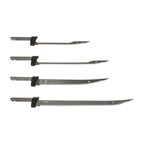 BUBBA Li-Ion Cordless Electric Fillet Knife with Non-Slip Grip Handle, 4 Ti-Nitride S.S. Coated Non-Stick Reciprocating Blades, Charger and Case for Fishing - Sales4U