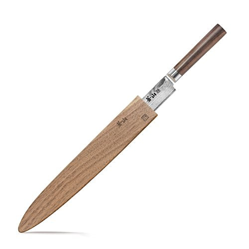 Cangshan J Series 62793 X-7 Steel Sashimi Chef Knife With Walnut Sheath, 12-Inch