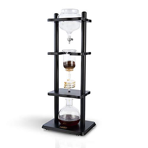 Yama Glass Cold Brew Maker I Ice Coffee Machine With Slow Drip Technology I Makes 6-8 cups (32oz), Large Capacity Cold Brew Coffee Tower, Black - Sales4U