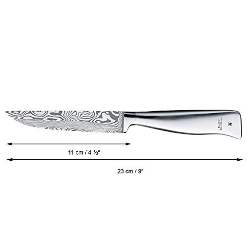 WMF 3-Piece Knife Set Utility Knife Meat Knife Chef's Knife Damasteel Damascus Performance Cut Forged Sharpening Steel Cromargan Stainless Steel 120 Layers of Handles in a Wooden Box Made in Germany - Sales4U