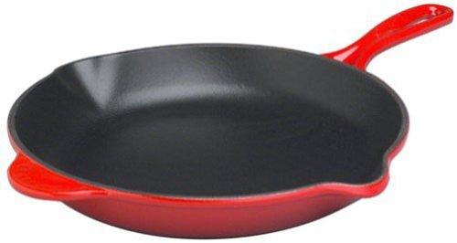 Le Creuset Enameled Cast-Iron 11-3/4-Inch Skillet with Iron Handle, Cherry - Sales4U