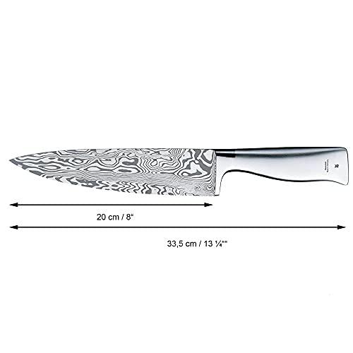 WMF 3-Piece Knife Set Utility Knife Meat Knife Chef's Knife Damasteel Damascus Performance Cut Forged Sharpening Steel Cromargan Stainless Steel 120 Layers of Handles in a Wooden Box Made in Germany - Sales4U