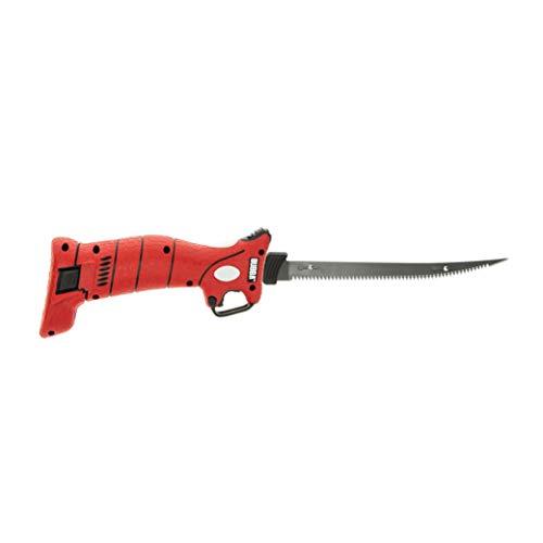 BUBBA Li-Ion Cordless Electric Fillet Knife with Non-Slip Grip Handle, 4 Ti-Nitride S.S. Coated Non-Stick Reciprocating Blades, Charger and Case for Fishing - Sales4U