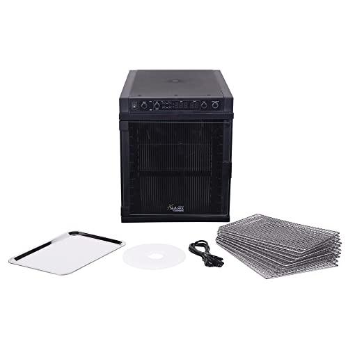 Tribest Sedona SDE-S6780-B Express Electric Food Dehydrator with Stainless Steel Dehydrator Rack Trays, Black - Sales4U