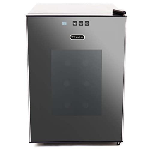 Whynter WC-201TDa Thermoelectric Fridge Freestanding Wine Cooler Refrigerator with Glass Door, Grey - Sales4U