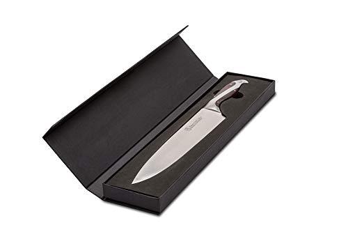 Hammer Stahl 10-Inch Chef Knife - High Carbon German Forged Steel - Professional Kitchen Knife - Ergonomic Quad-Tang Pakkawood Handle - Sales4U