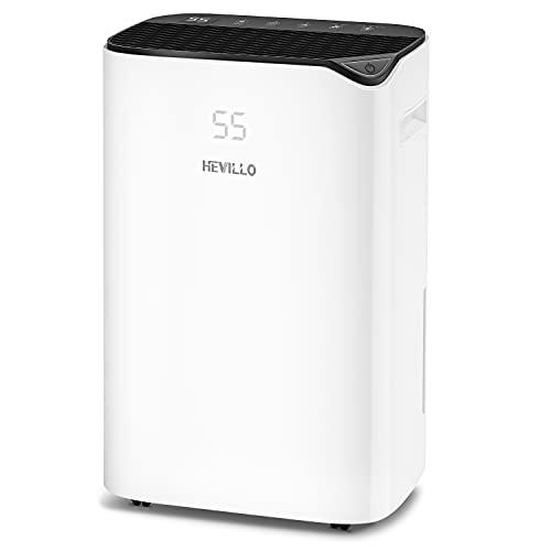 Dehumidifier 2000 Sq. Ft HEVILLO 40 Pint Dehumidifiers for Home Basements, with Continuous Drain Hose for Medium to Large Room, 0.66 Gallon Water Tank Capacity, Intelligent Humidity Control - Sales4U