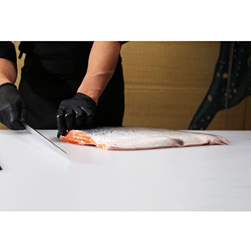 YOUSUNLONG Sakimaru Knife 15 inch(380mm) Ultimate Japanese Damascus Steel Fillet Knives Suitable for cutting tuna and salmon-Natural Ebony Handle With Leather Sheath