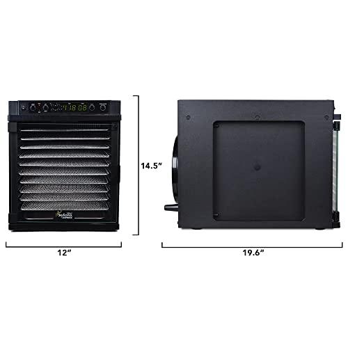 Tribest Sedona SDE-S6780-B Express Electric Food Dehydrator with Stainless Steel Dehydrator Rack Trays, Black - Sales4U