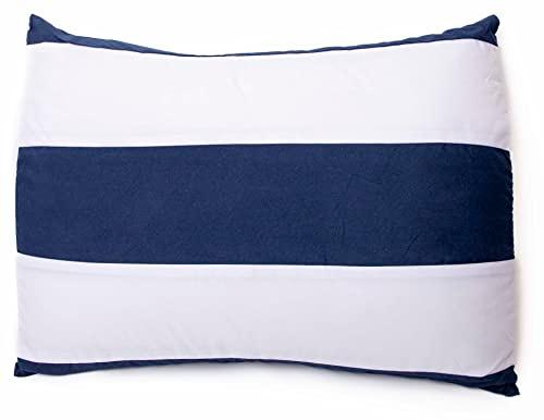 Legacy Decor 7pc. Microfiber Nautical Themed Comforter Set, Navy Blue and White Striped Full, Queen, and King Sizes (Cal King) - Sales4U