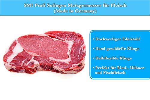 SMI - 5 Pcs Butcher Knife Set Professional Boning Knife Chef Knife Sharp Kitchen Knives Solingen Knife - Made In Germany - Sales4U