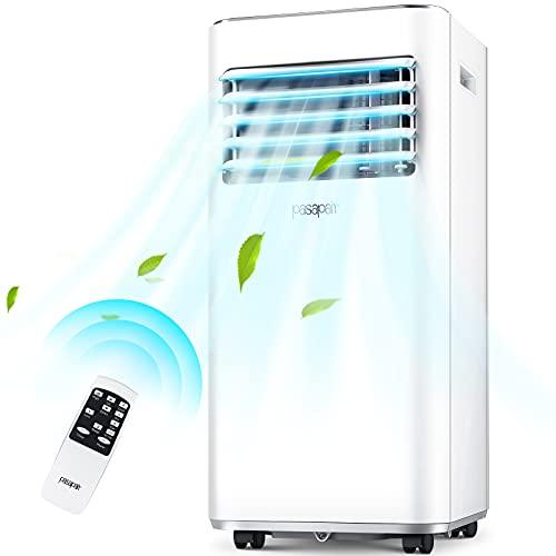 Portable Air Conditioner – 8000BTU Portable AC Unit with Remote Control – Air Conditioner for Room with Cooling, Dehumidifier, Fan 3-in-1 - Sales4U