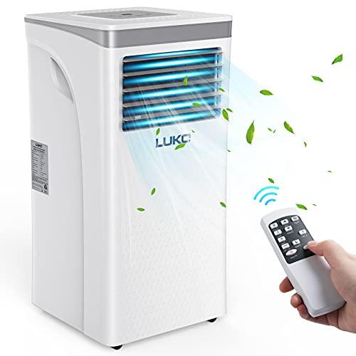 LUKO 3-in-1 Portable Air Conditioner 8,000 BTU,Dehumidifier,Fan for Rooms up to 300 sq ft,AC Unit Portable with Remote Control,Window Kits for Room, Office,Bedroom, White - Sales4U