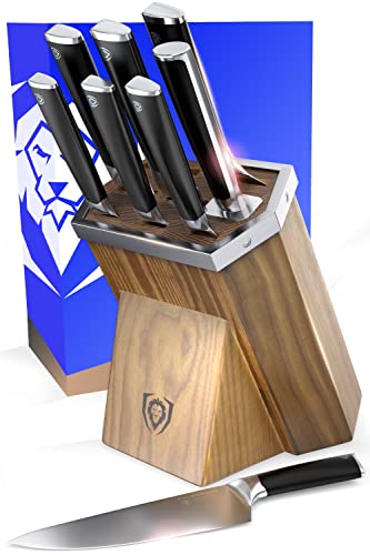 Dalstrong 8 Piece Knife Block Set - Vanquish Series - Forged High Carbon German Steel - POM Handle - NSF Certified