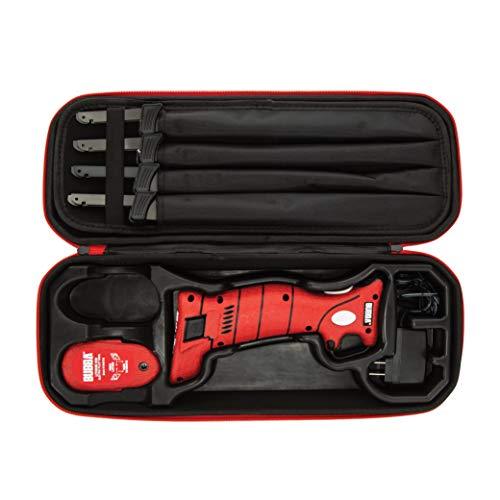 BUBBA Li-Ion Cordless Electric Fillet Knife with Non-Slip Grip Handle, 4 Ti-Nitride S.S. Coated Non-Stick Reciprocating Blades, Charger and Case for Fishing - Sales4U