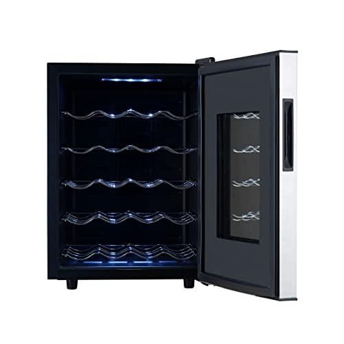 Whynter WC-201TDa Thermoelectric Fridge Freestanding Wine Cooler Refrigerator with Glass Door, Grey - Sales4U