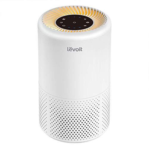 LEVOIT Air Purifiers for Home Allergies and Pets Hair, H13 True HEPA Filter, Quiet Filtration System in Bedroom, Removes Wildfire Smoke Odor Dust Mold, Night Light & Timer, Vista 200 , White - Sales4U