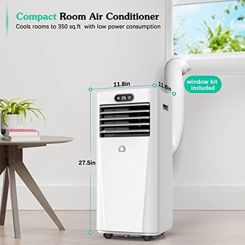Portable Air Conditioners, AirOrig Portable Air Conditioner 8000 BTU with Dehumidifier, Fan, Cool Modes, 3-in-1 Portable AC Unit for Rooms up to 350 sq.ft with Remote Control Includes Window Mount Kit - Sales4U