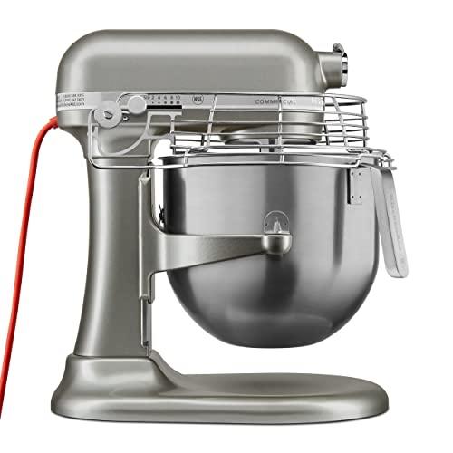 KitchenAid KSMC895CU 8-Quart Commercial Countertop Mixer with Bowl Guard, 10-Speed, Gear-Driven, Contour Silver - Sales4U