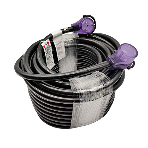 Parkworld RV 30A Extension Cord NEMA TT-30 with Handle, Camper 30amp TT-30P to TT-30R (100FT)