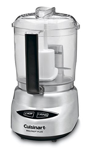 Cuisinart Mini Prep Plus Food Processor, 4 Cup, Brushed Stainless & CPT-160 Metal Classic 2-Slice Toaster, Brushed Stainless