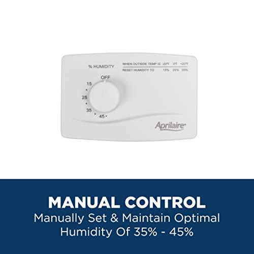 AprilAire 700M Whole Home Humidifier, Manual Fan Powered Furnace Humidifier, Large Capacity Whole House Humidifier for Homes up to 5,300 Sq. Ft., White - Sales4U