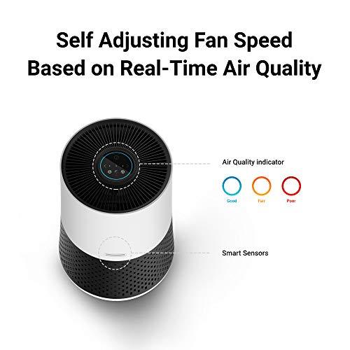Winix A231 Tower H13 True HEPA 4-Stage Air Purifier, Perfect for Home office, Home classroom, Bedroom and Nursery, White and Charcoal Grey Small - Sales4U