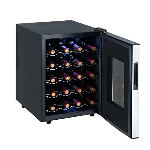 Whynter WC-201TDa Thermoelectric Fridge Freestanding Wine Cooler Refrigerator with Glass Door, Grey - Sales4U