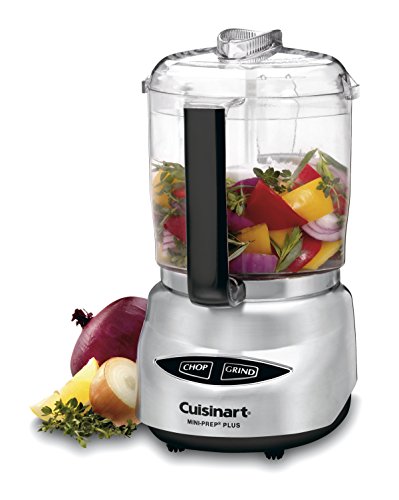 Cuisinart Mini Prep Plus Food Processor, 4 Cup, Brushed Stainless & CPT-160 Metal Classic 2-Slice Toaster, Brushed Stainless