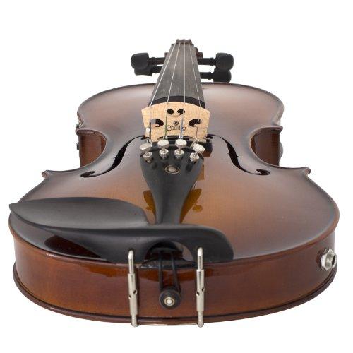 Cecilio 4/4 CVNAE-330 Ebony Fitted Acoustic/Electric Violin in Antique Varnish (Full Size) - Sales4U