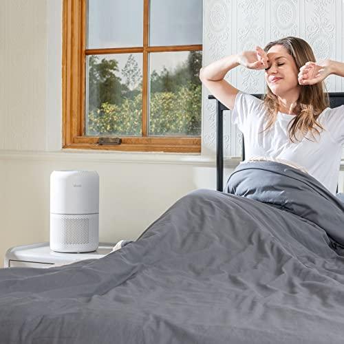 LEVOIT Air Purifier for Home Allergies Pets Hair in Bedroom, H13 True HEPA Filter, 24db Filtration System Cleaner Odor Eliminators, Ozone Free, Remove 99.97% Dust Smoke Mold Pollen, Core 300, White - Sales4U