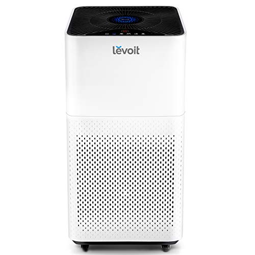 LEVOIT Air Purifier for Home Large Room with True HEPA Filter, Cleaner for Allergies and Pets, Smokers, Mold, Pollen, Dust, Quiet Odor Eliminators for Bedroom, Smart Auto Mode, LV-H135, White