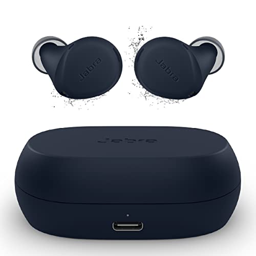 Jabra Elite 7 Active True Wireless Earbuds — Bluetooth Sports Earbuds Shake Grip for Secure in-Ear Fit — Ultimate Workout Earbuds, Adjustable Active Noise Cancellation, Fast Charging — Navy