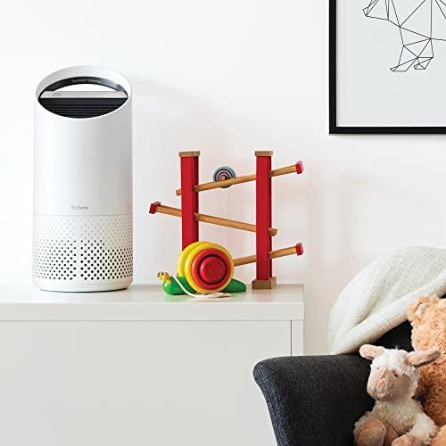 TruSens Air Purifier with UV-C Light + HEPA Filtration | Small | Portable Handle | Simple Touch | Speed Control | Whisper Mode | White - Sales4U
