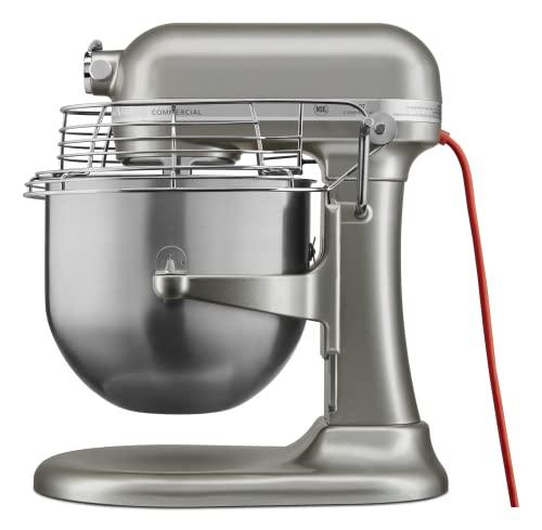 KitchenAid KSMC895CU 8-Quart Commercial Countertop Mixer with Bowl Guard, 10-Speed, Gear-Driven, Contour Silver - Sales4U