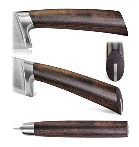 Cangshan A Series 1022285 German Steel Forged DENALI Magnetic Knife Block Set, Walnut