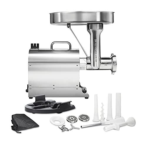 Weston Pro Series Electric Meat Grinder, Commercial Grade, 1120 Watts, 1.5 HP, 14lbs. Per Minute, Stainless Steel (10-2201-W) - Sales4U