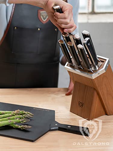 Dalstrong 8 Piece Knife Block Set - Vanquish Series - Forged High Carbon German Steel - POM Handle - NSF Certified