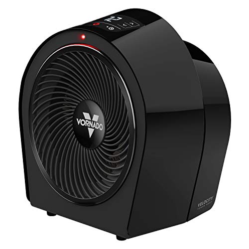 Vornado Velocity 3R Whole Room Space Heater with Timer, Adjustable Thermostat, Black & MVH Vortex Heater with 3 Heat Settings, Adjustable Thermostat, Tip-Over Protection, Black