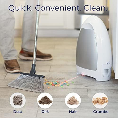 EyeVac Home: Professional Clean for The Home - Touchless Stationary Vacuum, Dual High Efficiency Filtration, Corded, Bagless, Automatic Sensors, 1000 Watt (Designer White) - Sales4U
