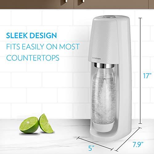SodaStream Fizzi Sparkling Water Maker (White) with CO2 and BPA free Bottle - Sales4U