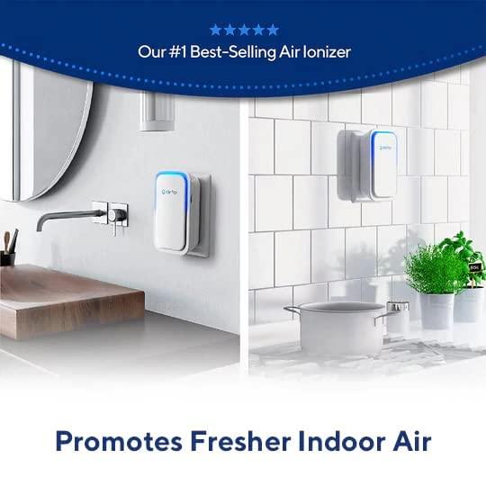 Clarifion - Air Ionizers for Home (3 Pack), Negative Ion Filtration System, Quiet Air Freshener for Bedroom, Office, Kitchen, Portable Air Filter Odor, Smoke Dust, Pets, Eliminator, Mini Air Cleaner - Sales4U