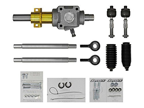 SuperATV Heavy-Duty RackBoss Rack and Pinion for 2014-2018 Polaris Ranger XP 1000 / 2014-2018 Polaris Ranger XP 4 1000 | 65% Larger Housing | Easy Bolt-On Design | Uses Steel Tie Rods