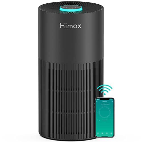 Air Purifiers for Home Bedroom Office, 20dB Quiet H13 True HEPA Filter Airpurifier, Air Cleaner Large Room, Remove 99.99% Dust Bacteria Viruses Smoke Mold Allergies Pet Hair Dander Pollen,WiFi Control - Sales4U